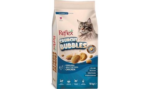 Quru yem Reflex Crunchy Bubbles yetkin pişiklər üçün, 1 kq, Çəki ilə — Bakı