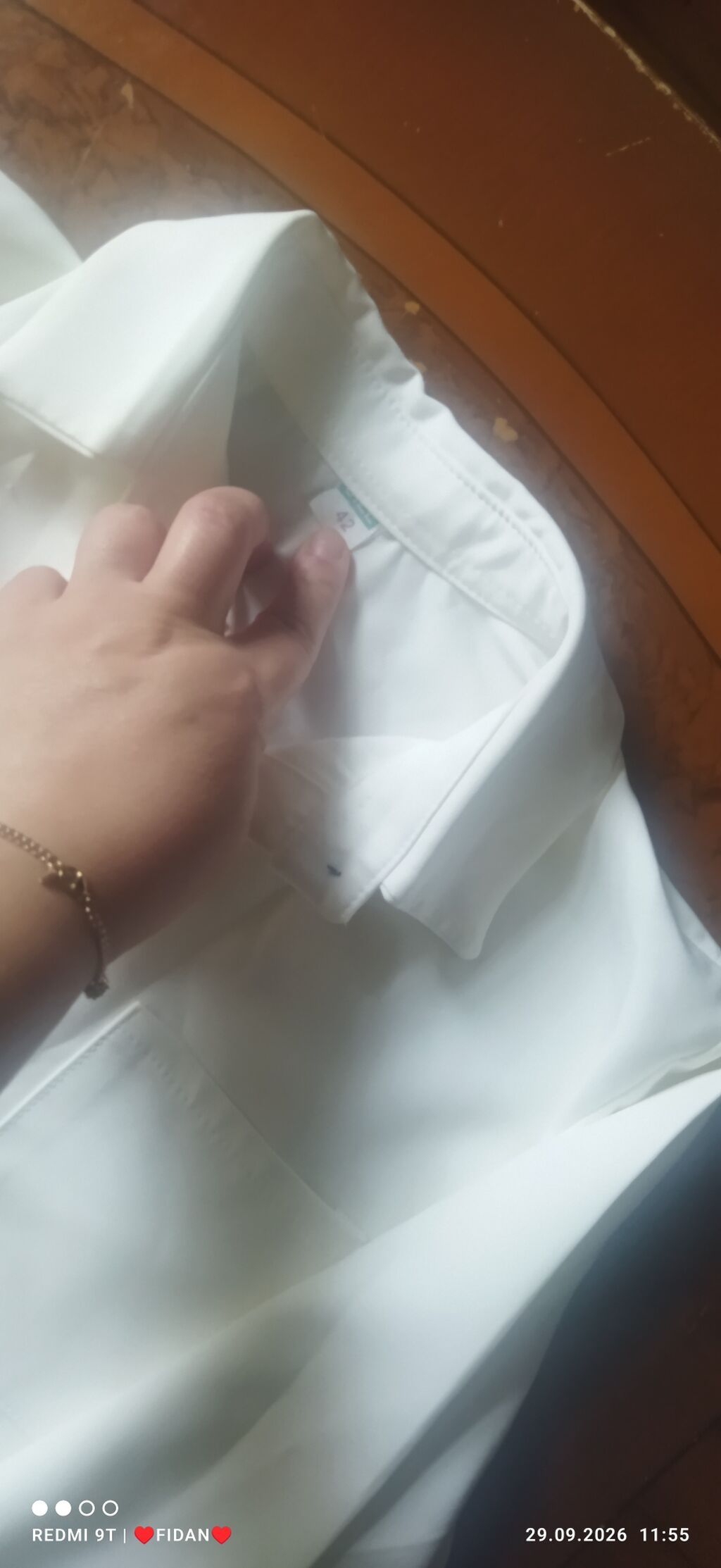 Ağ rəngli klassik köynək - Model: uzunqol, düz kəsim - Rəng: təmiz ağ — Uşaq geyimi, Saray (2)