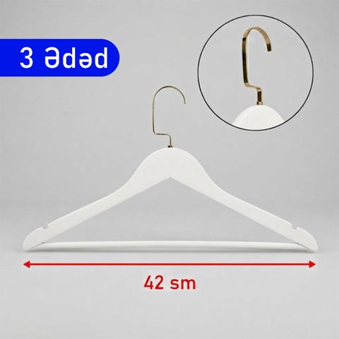 Asılqan dəsti FenEx, ağ, 42 sm, 3 əd — Bakı