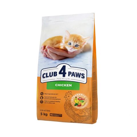 Quru yem pişik balaları üçün Club 4 Paws Toyuq, 5 kq — Bakı