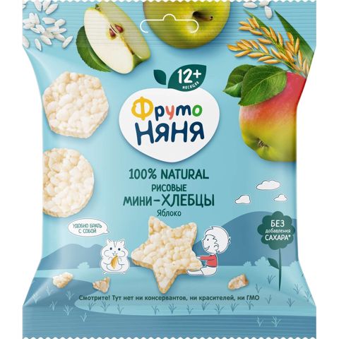 ФрутоНяня Almalı mini düyülü xırtıldayan çörəklər — Bakı