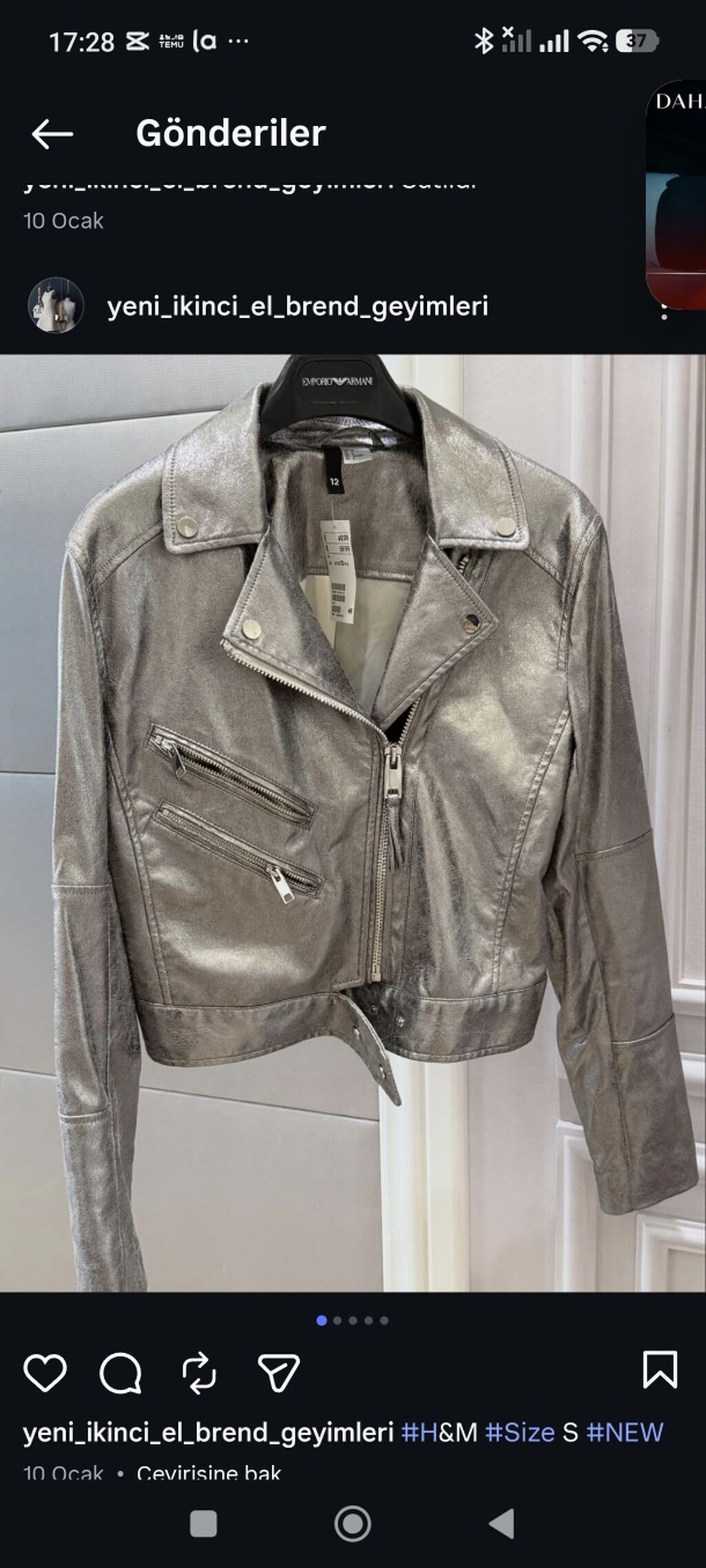 Pencək, H&M, Dəri, S — Caketi, Bakı (4)