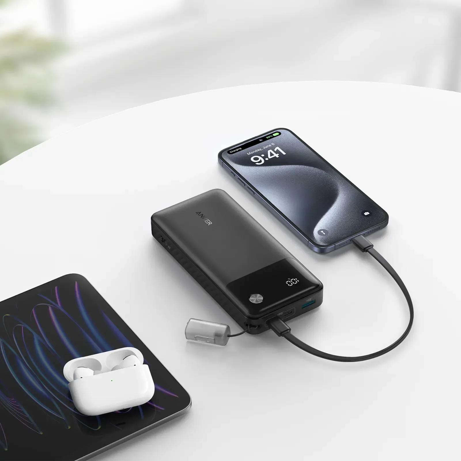 Power bank Anker A1384 20000mAh 30W (A1384H21) — Mallar, Bakı (4)
