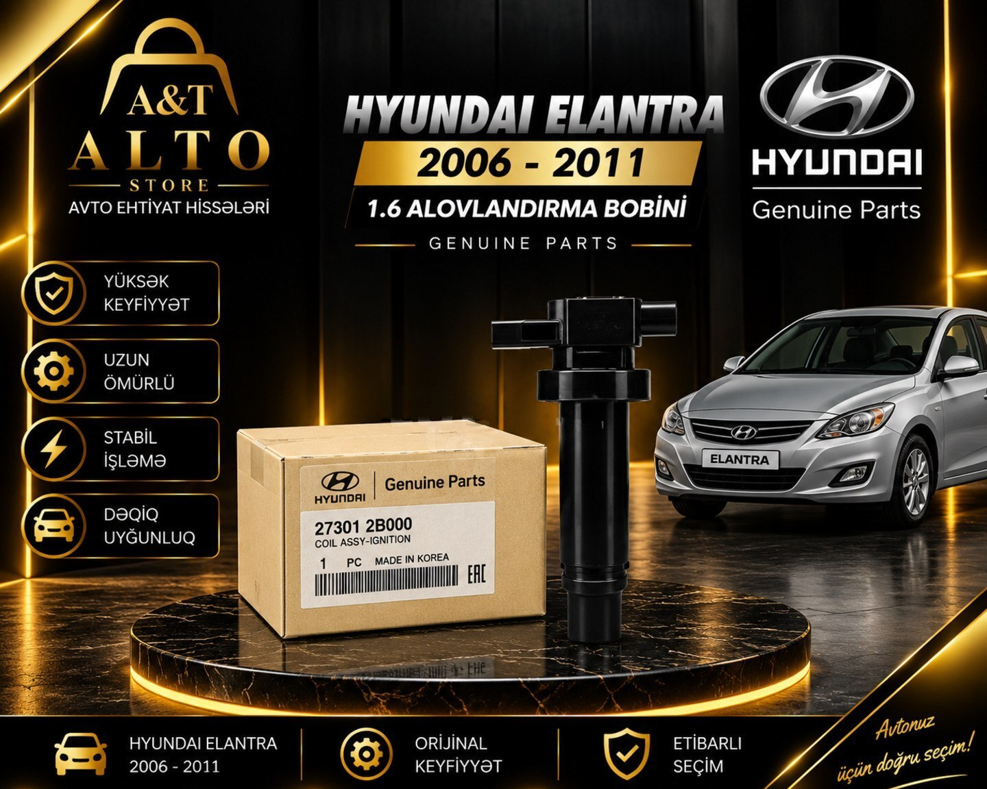 Alovlandırma bobini Hyundai Elantra 2006-2011 1.6 — Bakı