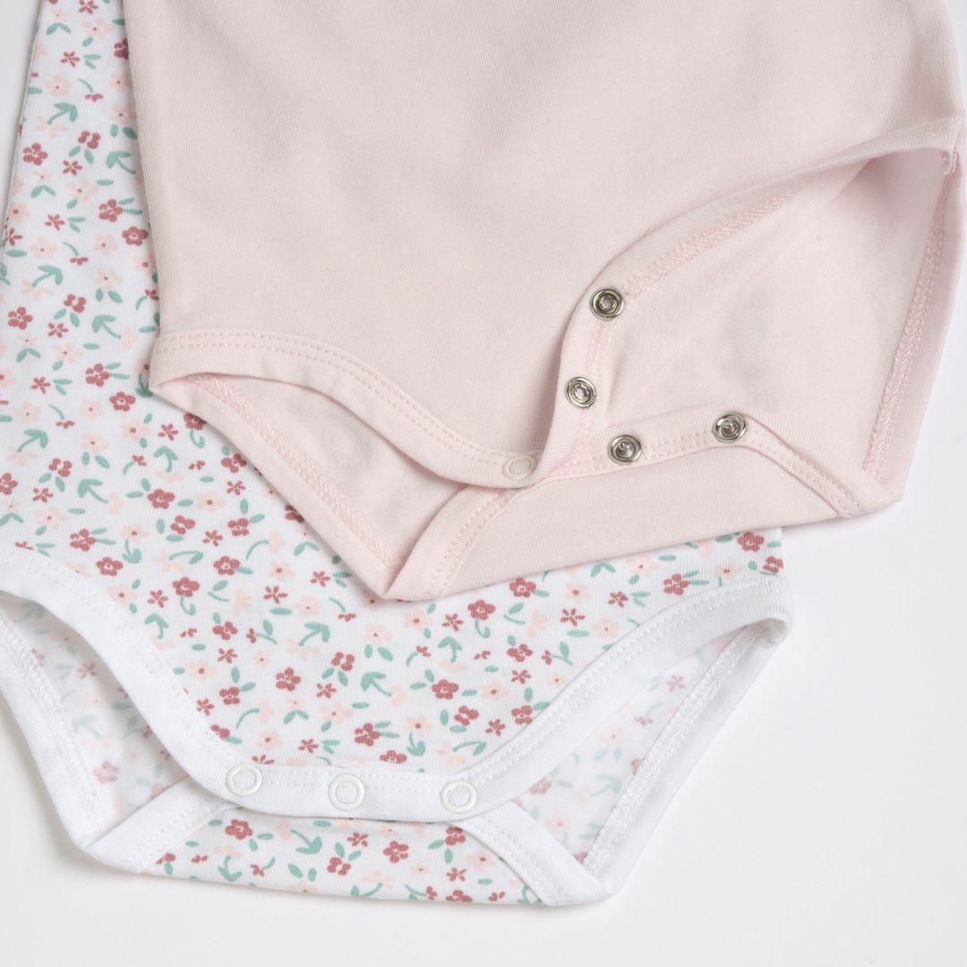 Qızlar üçün 2 ədədli bodi dəsti Chicco 9101765000000-11, rəngbərəng, pambıq/elastan, ölçü 6 ay — Mallar, Bakı (3)