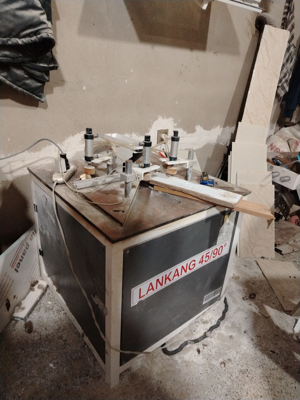 PVC pəncərə və qapı istehsalı üçün avadanlıq paketi Tərkib: - Lankang — Stanoklar, Digah (2)