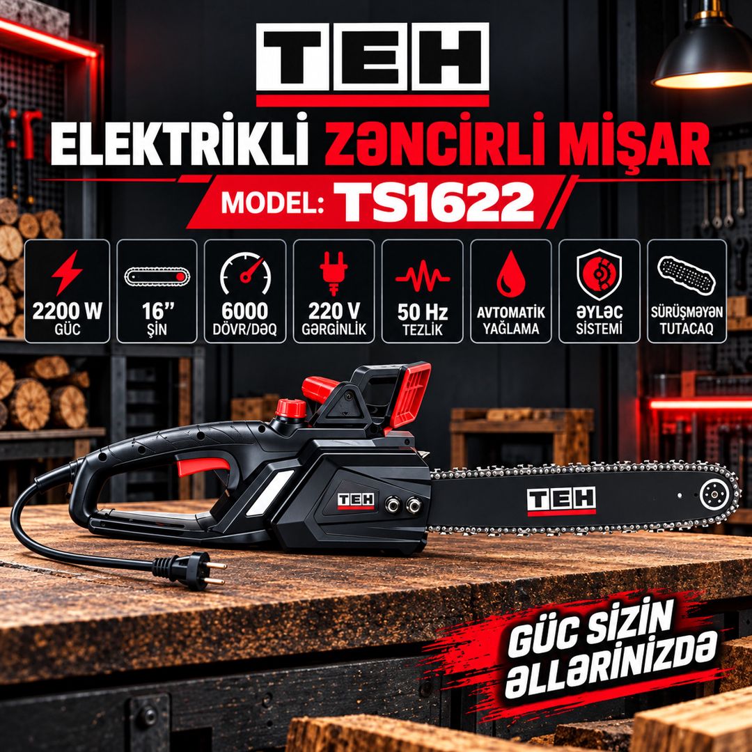 Elektrik mişarı TEH, TS1622, 2200 Vt — Mallar, Bakı