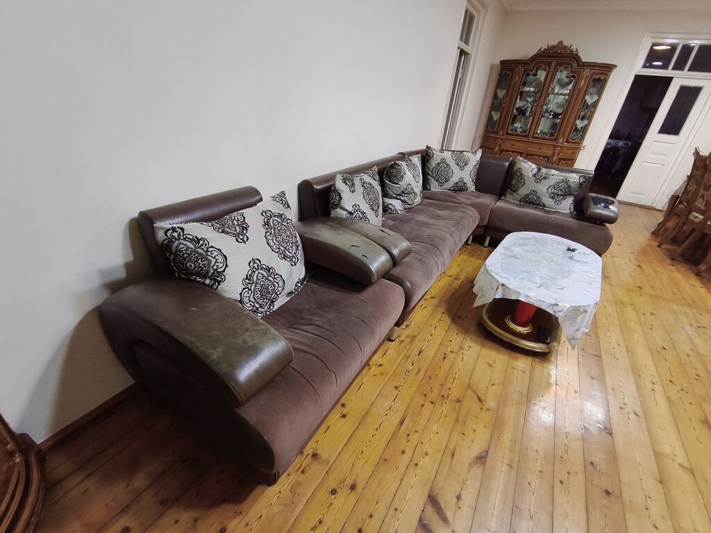 Divan və kreslo desti 2.10 *2.80 ölçü künc divan 105 ölçü kreslo — Divanlər, Bakı (2)
