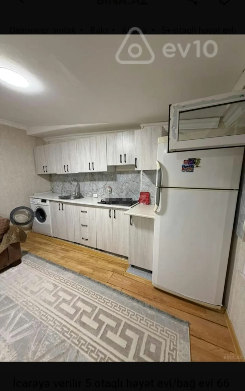 5 otaqlı həyət evi, 66 m², Rəsul Rza küçəsi — kirayə — House, cottage, summer house