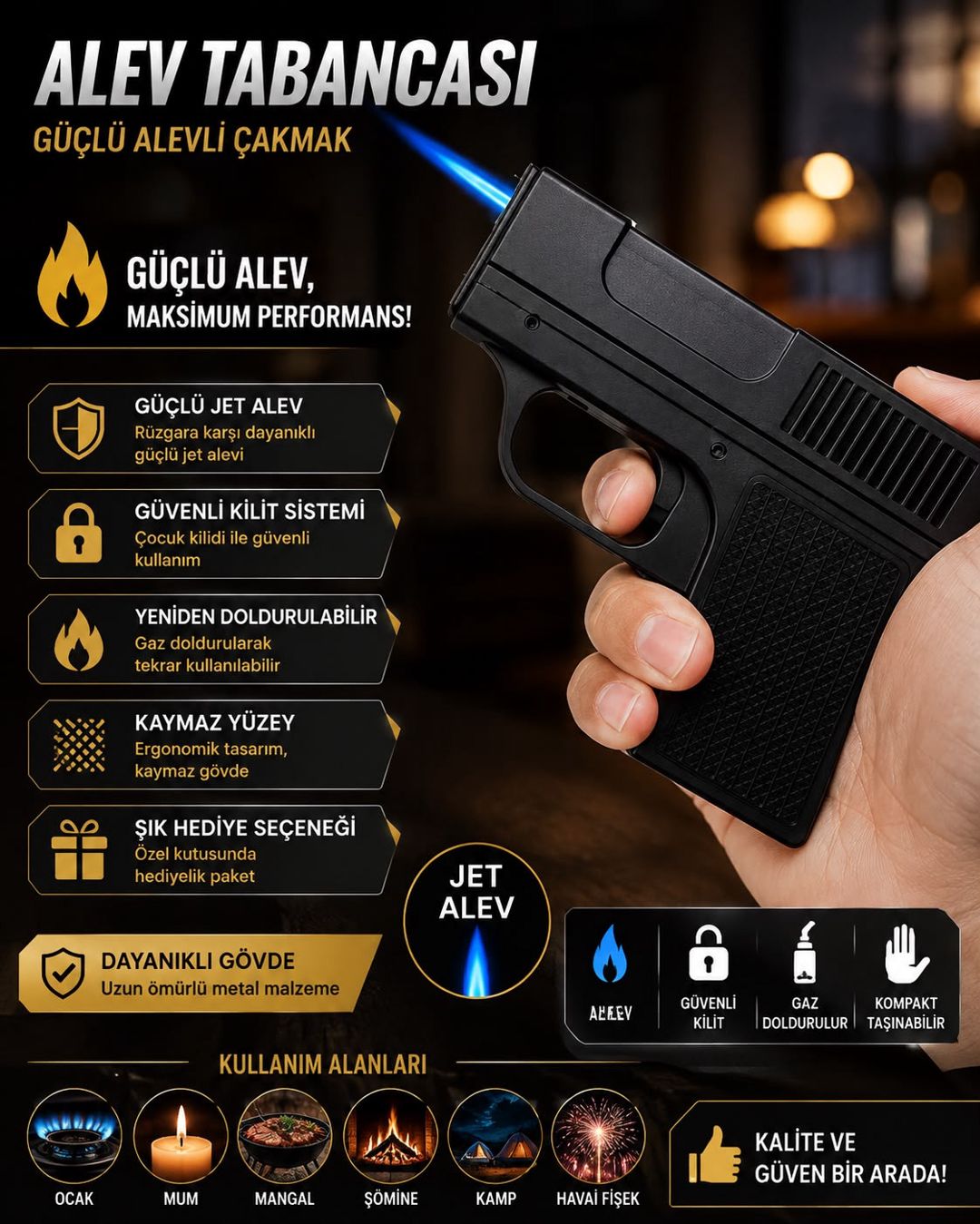 Alışqan 2738433, Qaz, Metal, 10 ml — Mallar, Bakı (2)