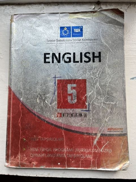 Məhsul: “Englısh – 5” test toplusu (Tqdk) Təsvir: - Nəşr: Tələbə — Astara