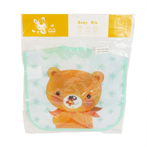 Körpələr üçün önlük, Teddy təsvirli, Yaşıl, Baby Land — Bakı