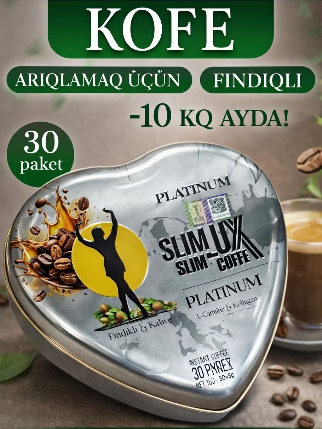 Arıqlama prosesinə dəstək indi bir fincanda green good lux + — Arıqlama məhsulları, Bakı (3)