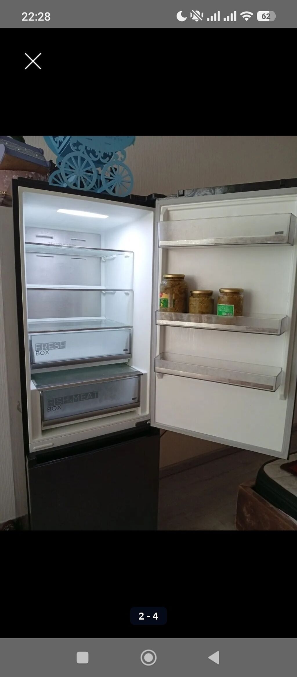 Midea soyuducu super vəziyyətdədir cox az istifadə olunub — Soyuducular, Bakı (4)