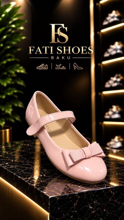 Uşaq qız baletkası – Fatı Shoes Baku - Rəng: açıq çəhrayı (pudra — Kamran Hemıdlı