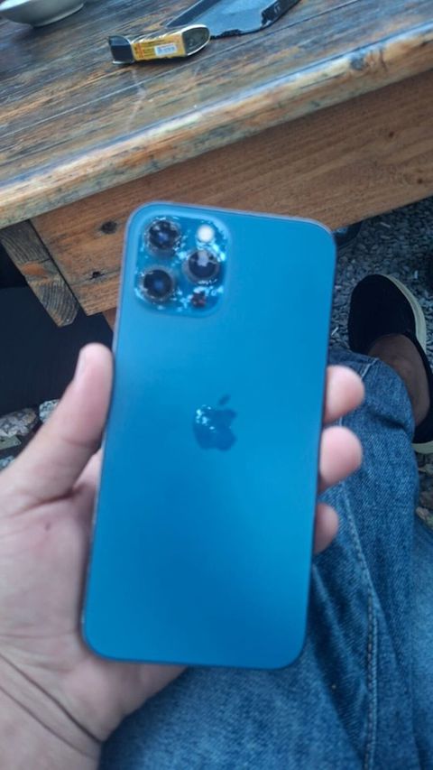 IPhone 12 Pro Max, 128 GB, Mavi, Face ID — Bakı