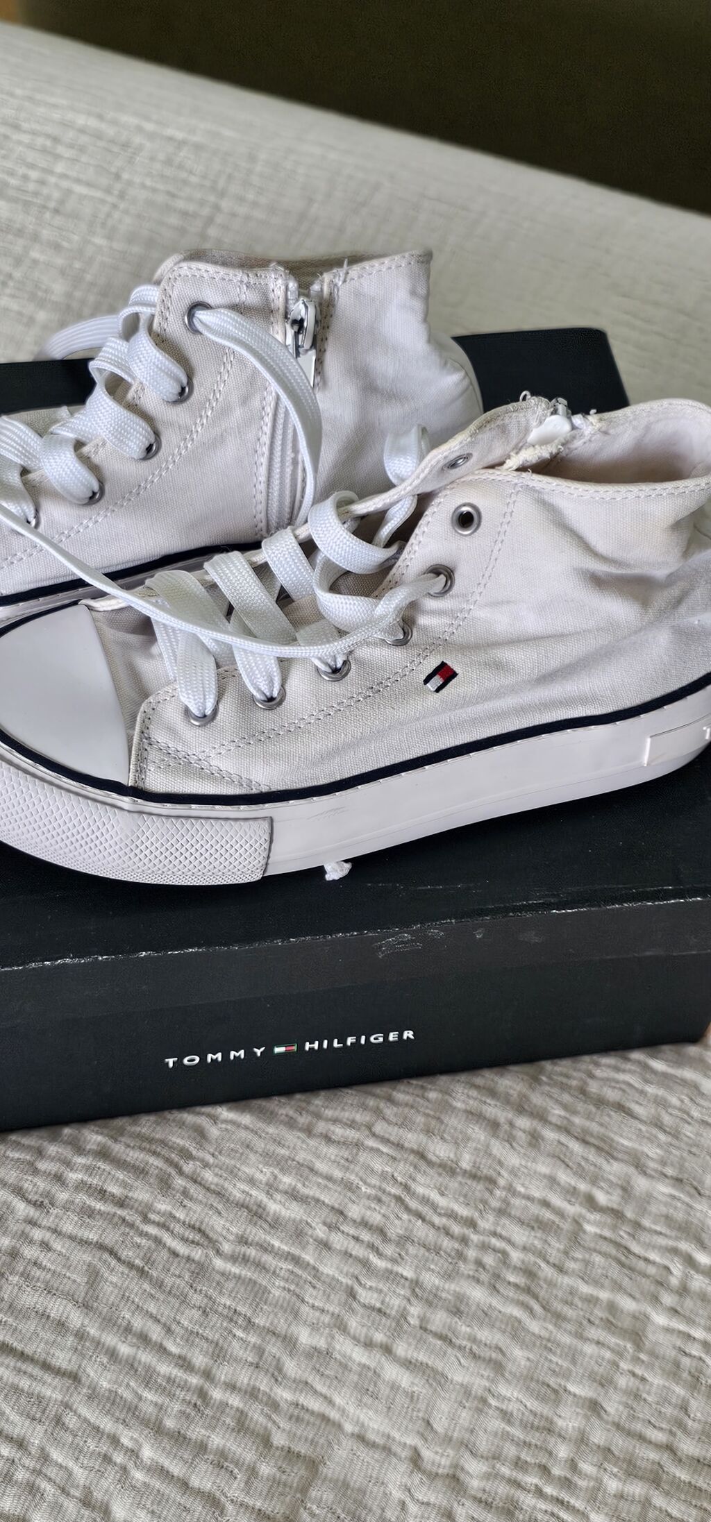 Rəng - Ağ Krossovkalar, Tommy Hilfiger, Ölçü: 35, Uniseks — Uşaq ayakkabısı, Bakı