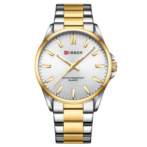 Qol saatı Curren CU-9090 Gold/White — Bakı