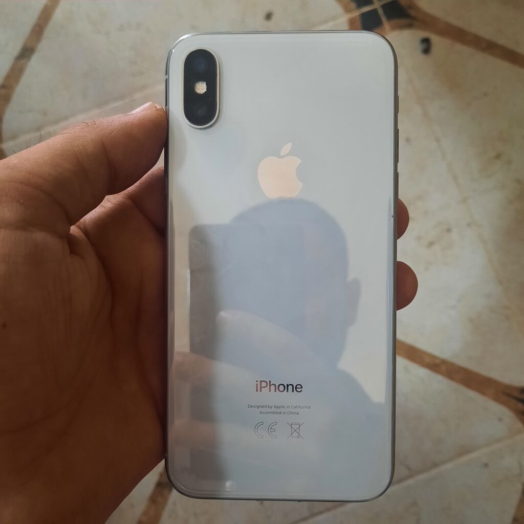 IPhone X, 64 GB, Gümüşü, Face ID — Apple iPhone, Sumqayıt (2)