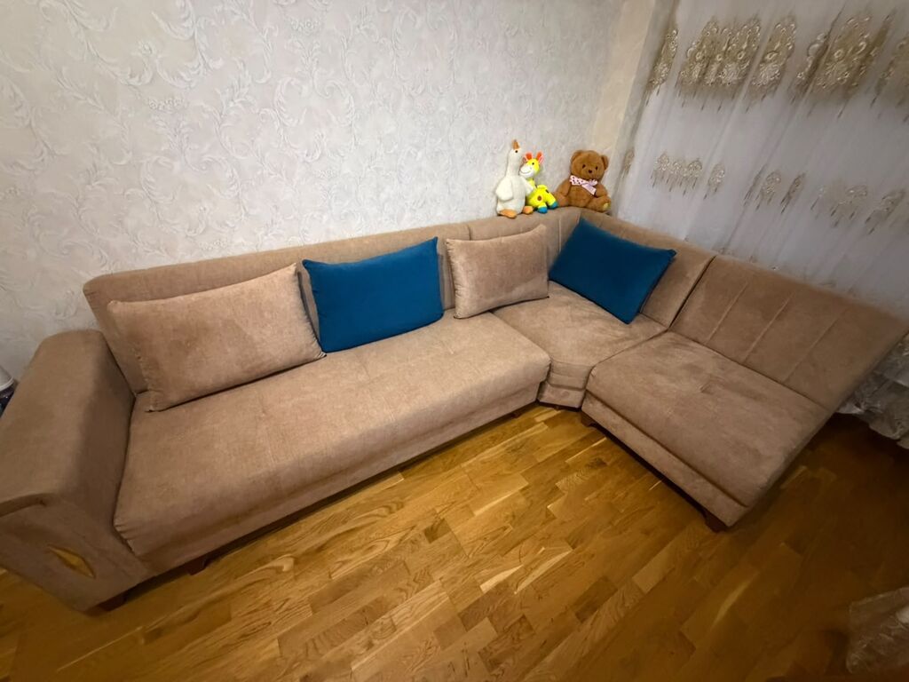 Divan acilan ve bazali 150×250 Problemi yoxdur.Qiymet 300 azn Unvan — Divanlər, Sumqayıt (4)