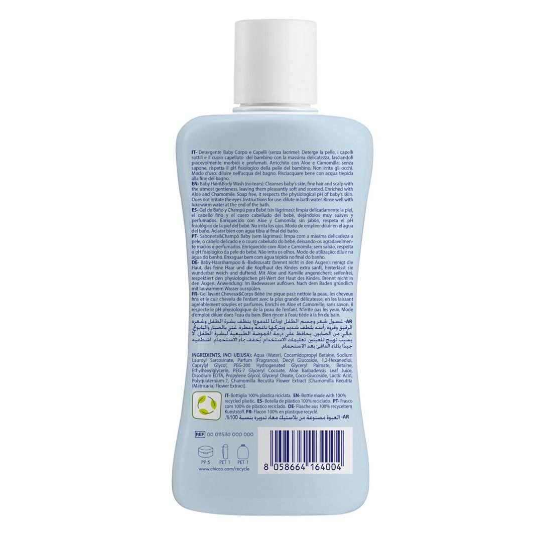 Şampun-gel saçlara və bədənə qulluq üçün Chicco Natural Sensation 200 ml — Mallar, Bakı (2)