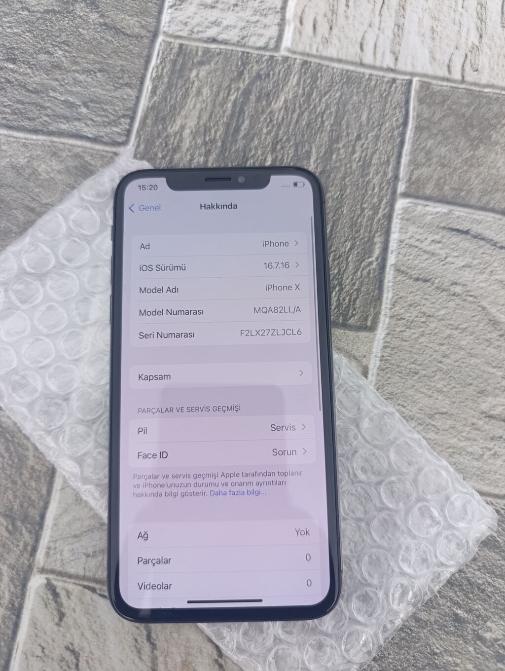 IPhone X, 256 GB, Space Gray, Face ID — Apple iPhone, Digah (3)