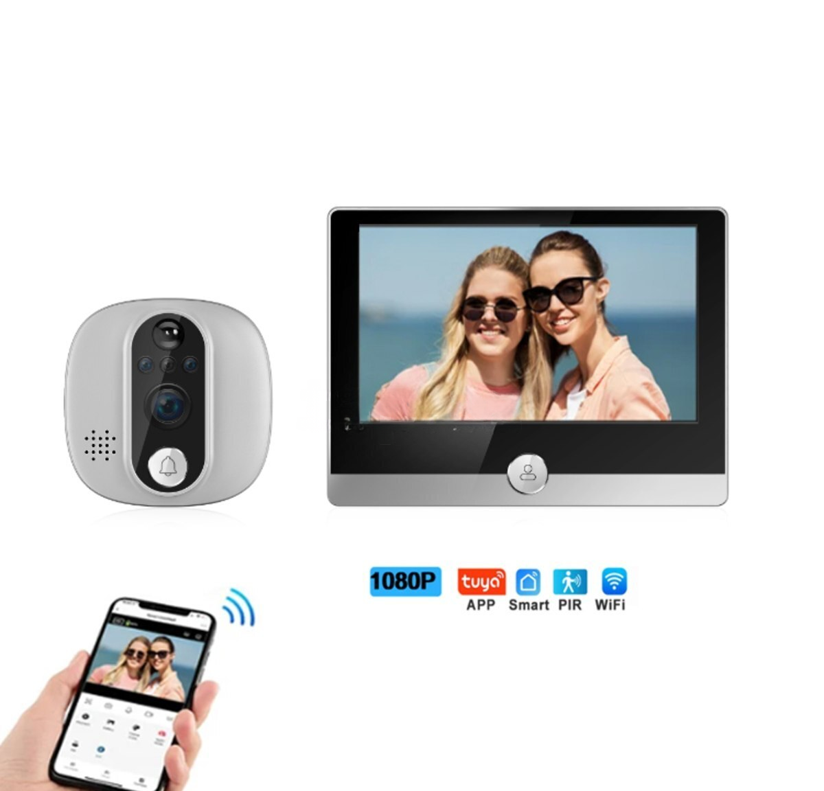 Video domofon WI-200 simsiz 1080p — Bakı