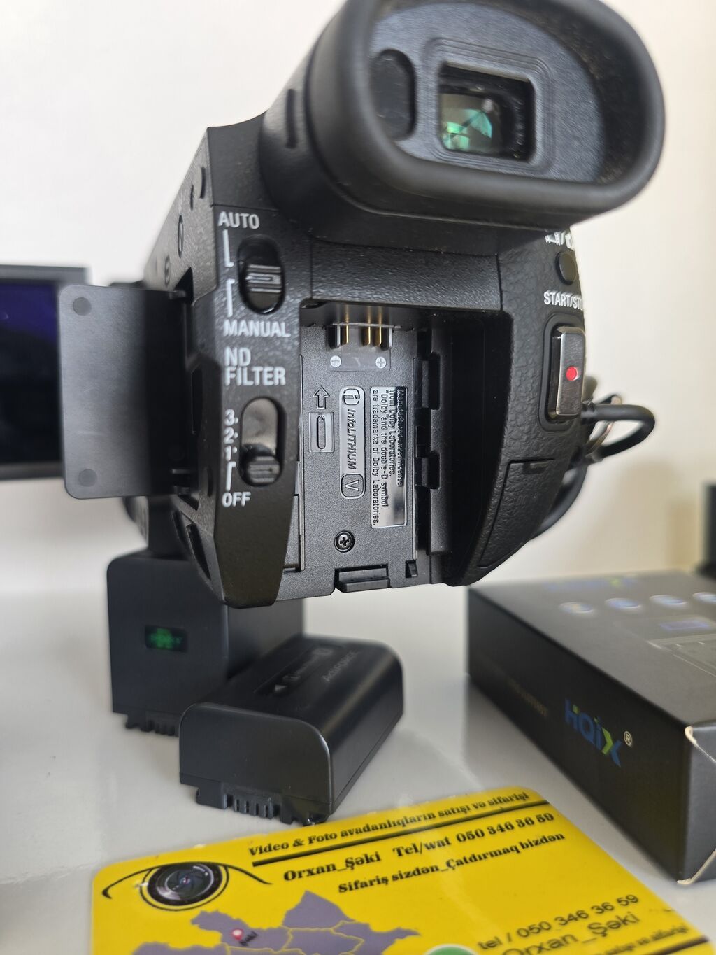 Sony CX900 FullHD 1920/1080 video kamera. Gəlmədir Azərbaycanda — Video kamera, Şəki (7)