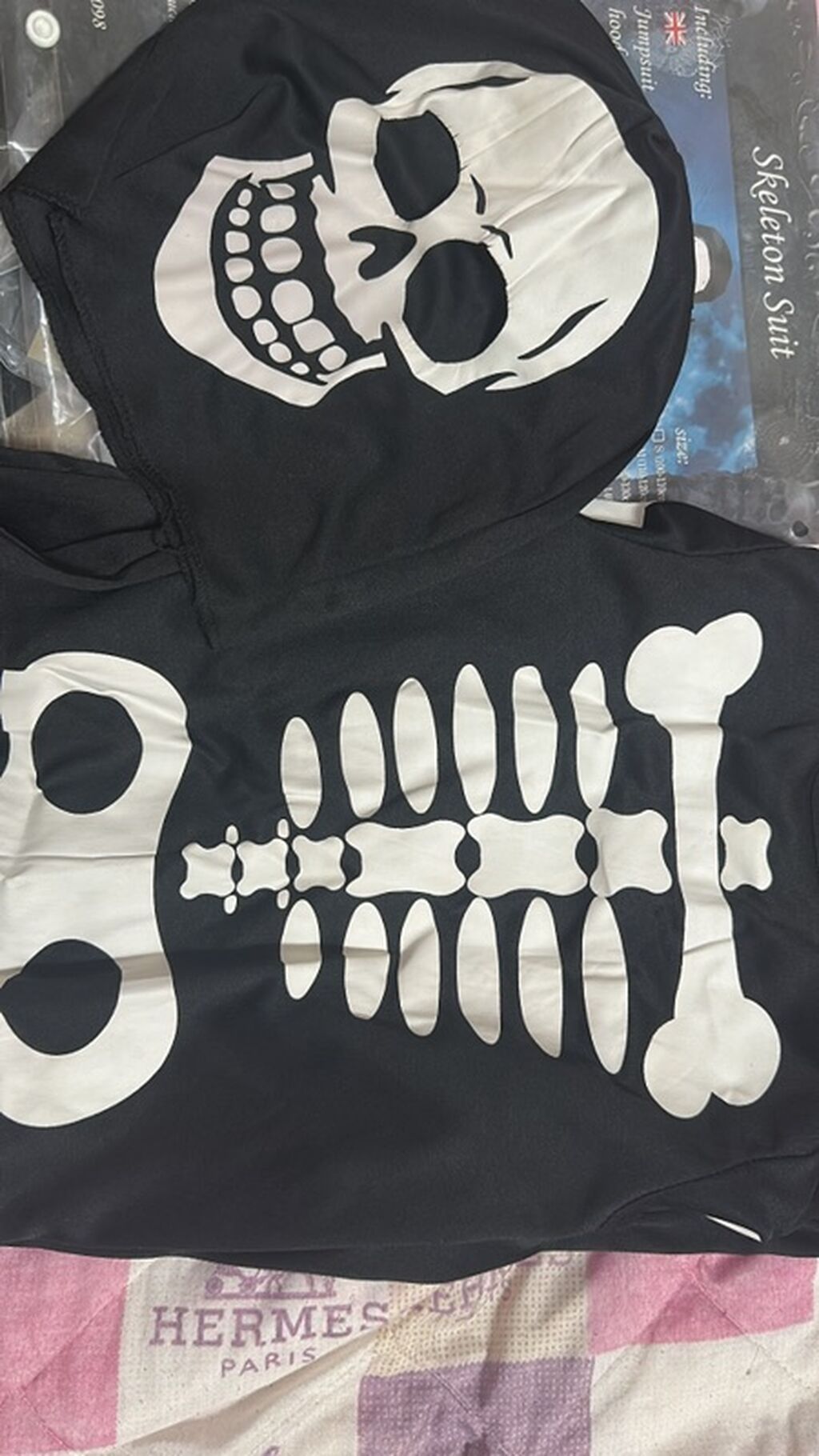 Uşaq kostyumları – Skelet və Hörümçək Adam temalı 1) Skeleton Suit — Uşaq geyimi, Bakı (2)