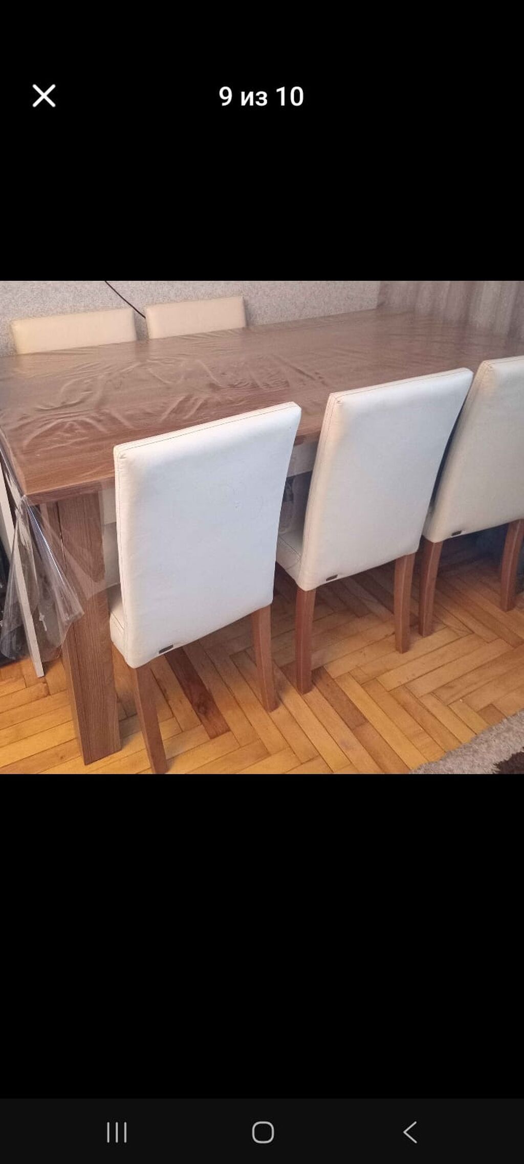 Kilim Yemək masası və 6 ədəd stul dəsti - Masa: düzbucaqlı forma — Masalar və stullar, Bakı (2)
