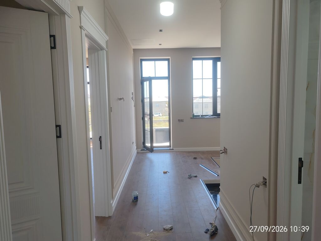 Parket döşəmə xidməti – balıqquyruğu (herringbone) və düz xətt dizaynı — Döşəmə və tavan işləri, Bakı (3)
