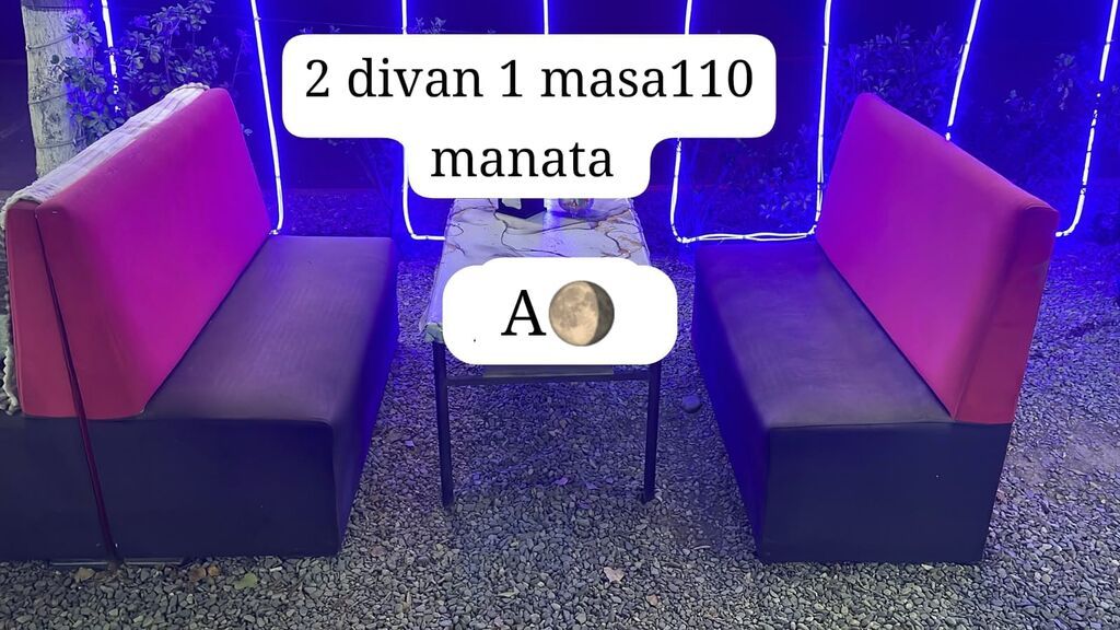Aygun 15 dest yeni 30 eded işlenmiş resdoran divanları 2 ay — Digər, Bakı