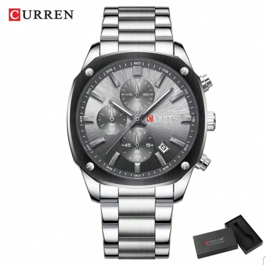 Kişi qol saatı Curren CN 8490 Silver — Mallar, Bakı (3)