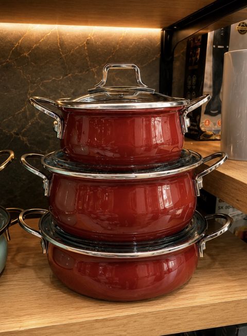 Qazan dəsti, 10000 ml, qranit, 24 sm — Bakı