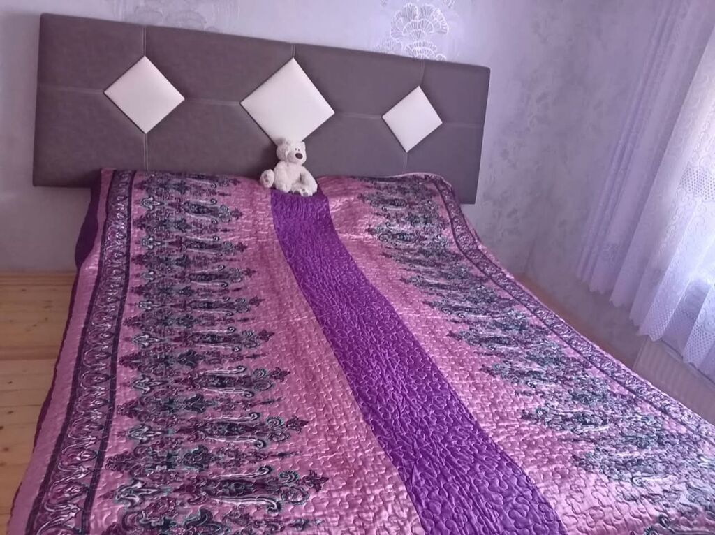 Yataq otağı mebel dəsti Tərkib: - Çarpayı: yumşaq başlıq, boz rəngdə — Yataq otağı mobilya dəstləri, Sumqayıt (2)
