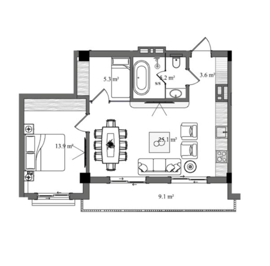 Satılır 3 otaqlı yeni tikili 73.9 m² — Mənzil, Qusar (6)