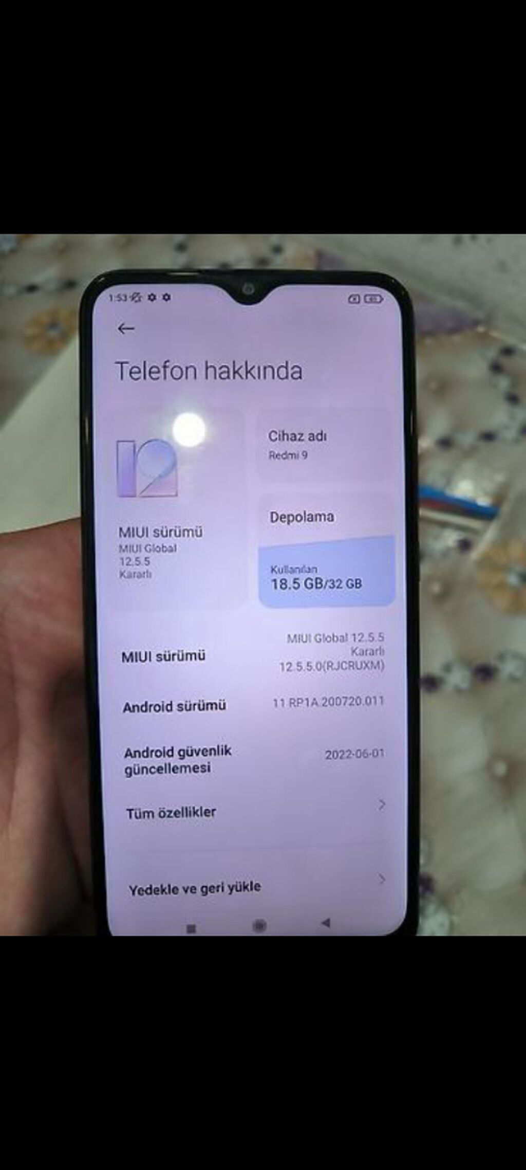 Redmi 9C, 32 GB, rəng - Göy, Barmaq izi, Sensor, İki sim kartlı — Xiaomi, Şirvan (2)