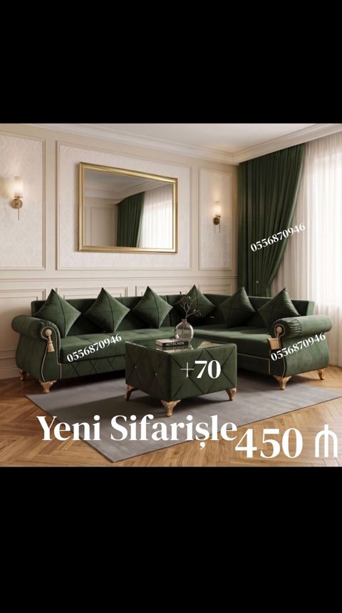 Künc divan, Yeni, Açılan, Bazalı, Parça, Şəhərdaxili pulsuz çatdırılma — Bakı