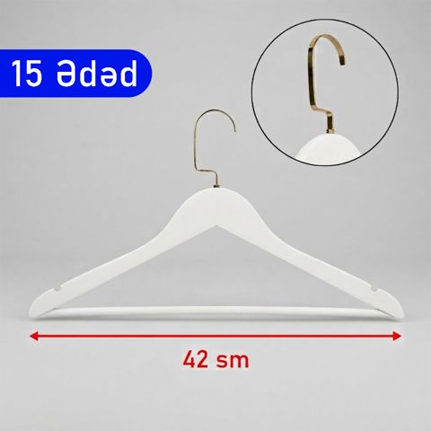 Asılqan dəsti FenEx, ağ, 42 sm, 15 əd — Bakı