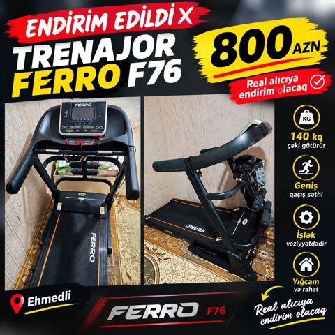 Ferro F76 qaçış trenajoru - Güclü və dayanıqlı konstruksiya - Daşıma — Bakı