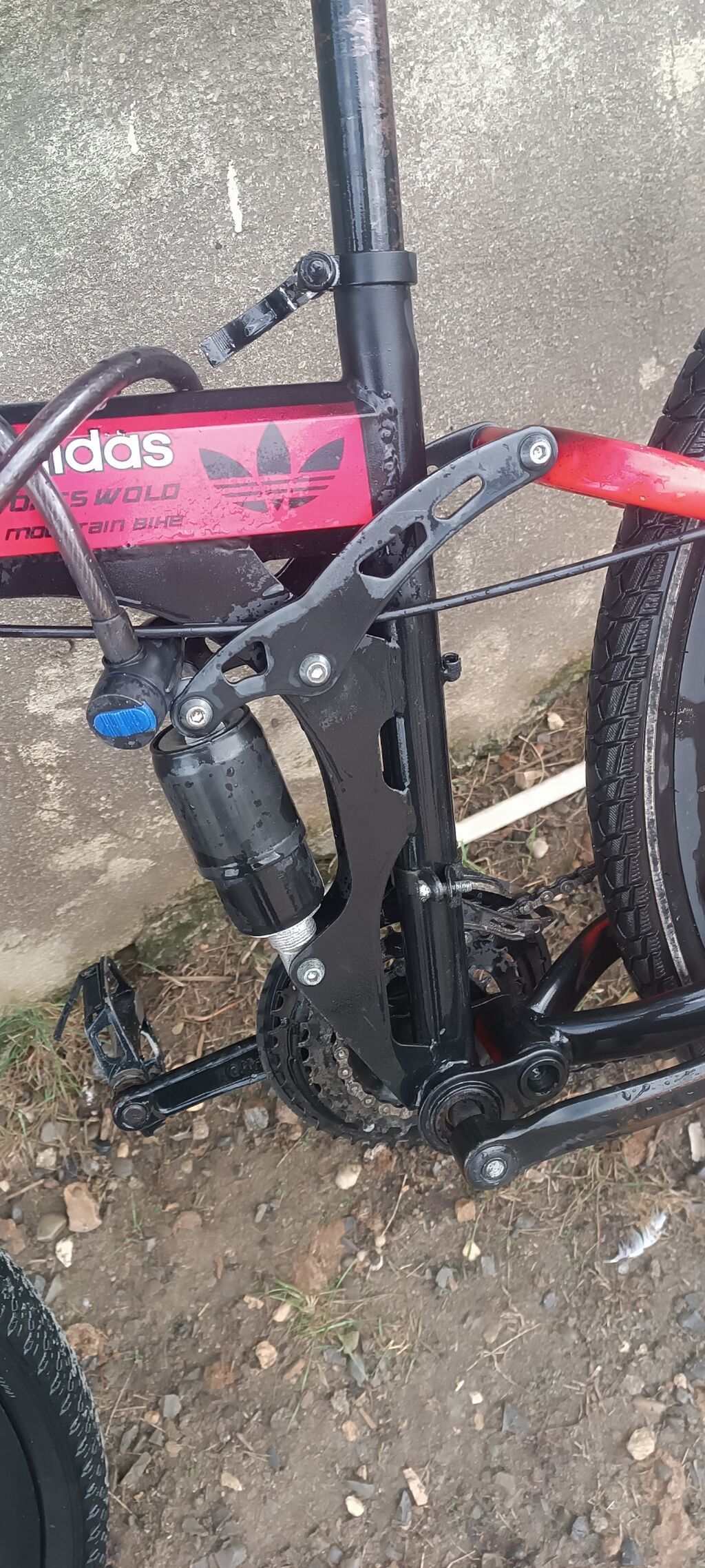 Velosiped – dağ tipli, tam asqılı (ön amortizatorlu çəngəl + arxa — Dağ velosipedləri, Bakı (4)