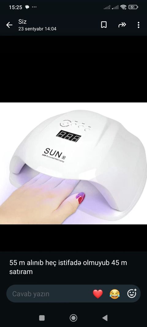 SUN Led/uv dırnaq lampası - Gel-lak və akril üçün Led/uv quruducu — Digah