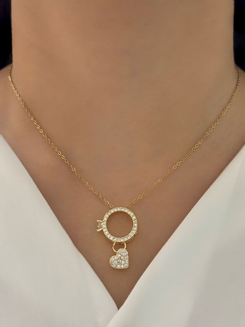 Kulonlu zəncir Stainless Steel 2150000014564_X101455, qızılı — Bakı