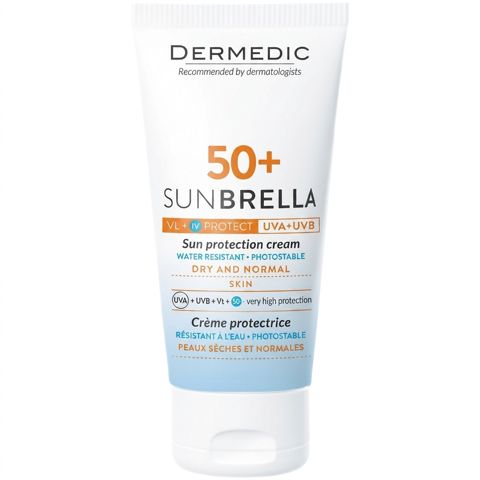 Günəşdən qoruyucu krem Dermedic Sunbrella Spf 50+, quru və normal dəri üçün, 50 ml — Bakı