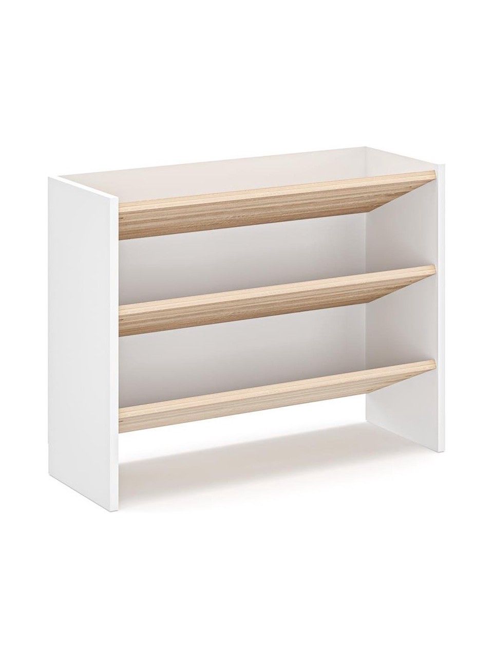 Ayaqqabı rəfi Tv Stend, laminat, ağ/qəhvəyi, 60x78.5x27.5 sm — Mallar, Bakı (2)