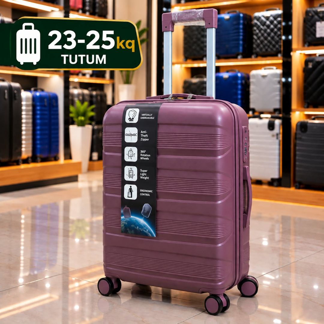 Çamadan 2871511, Bənövşəyi, Plastik, ölçü 2XL — Çamadanlar, Bakı