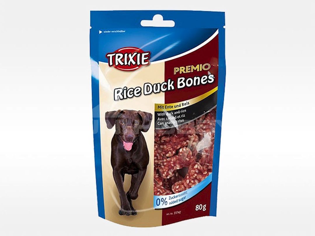 Məzələr itlər üçün Trixie Premio Rice Duck Bones Düyü və ördək 80 q — Mallar, Bakı