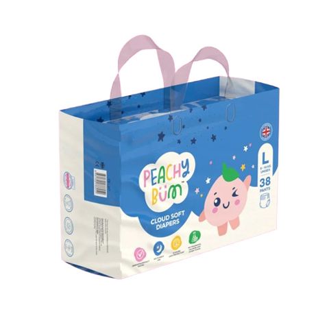 Uşaq bezləri PeachyBum Cloud Soft Diapers L Pants, 9-14 kq, 38 əd — Bakı