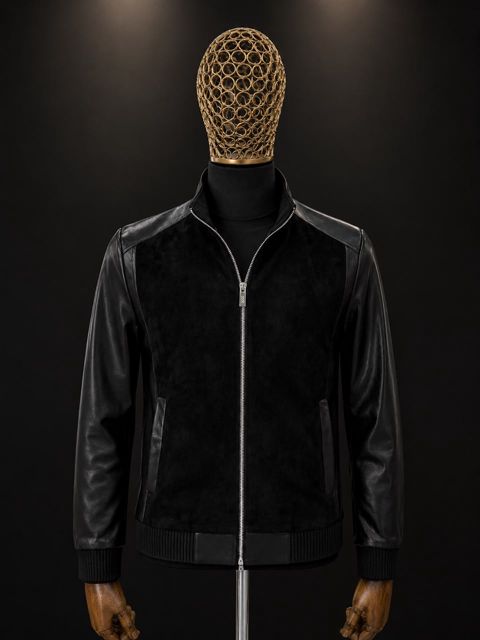 Fəsillərarası gödəkçə No brand, Qara, Təbii dəri, 3XL — Bakı