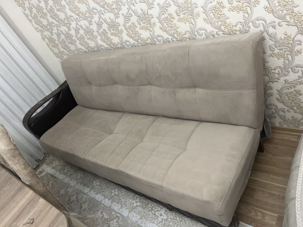 Bej rəngli künc dəsti – çevrilən divan və modul oturacaqlar qiymet 70 — Yumşaq mobilya dəstləri, Xırdalan (2)
